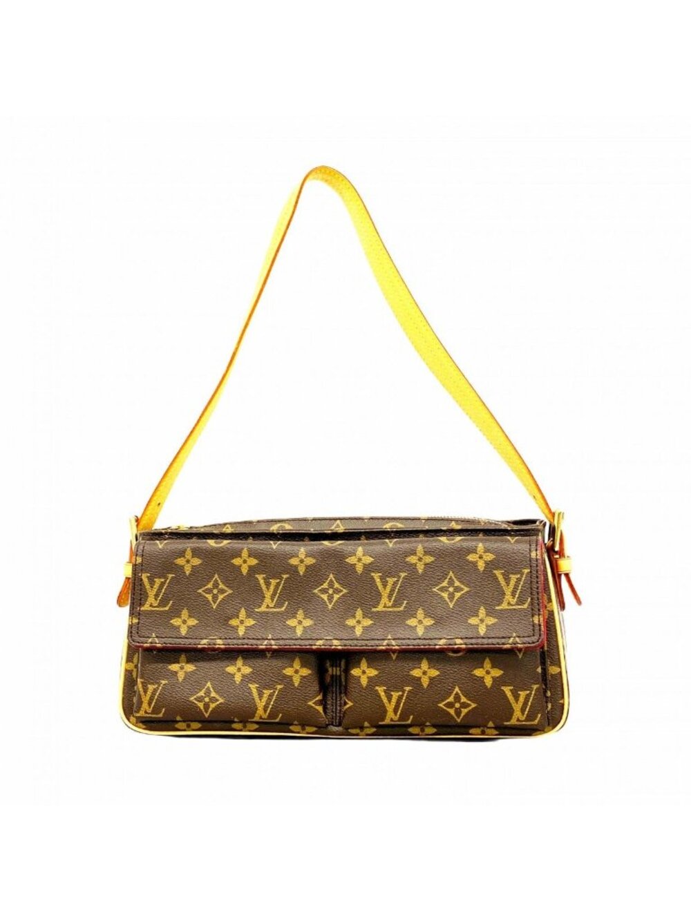 Louis Vuitton Shoulder Bag Monogram Viva Cite MM Brown